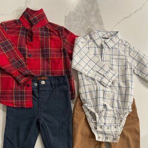 Boys button downs and pants